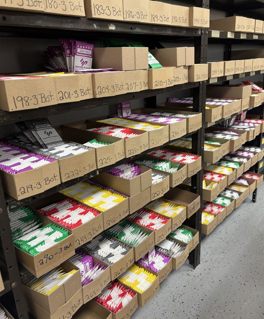 packages of lock pins