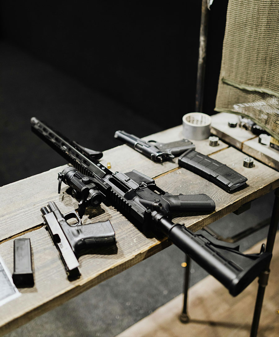 guns at a range